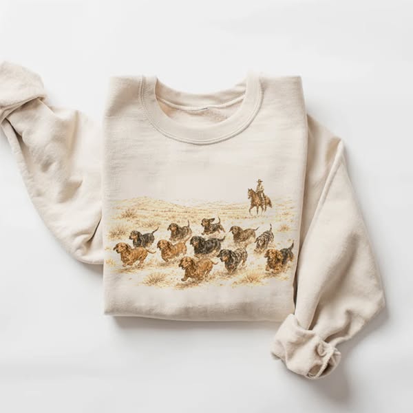 Western Wiener Dog Sweatshirt