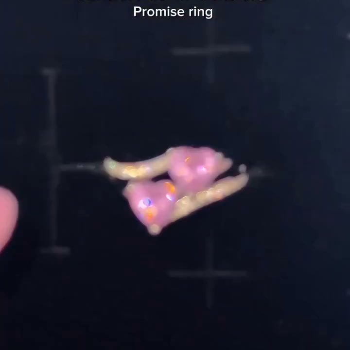 Bague Pink Love Promise - Diamant Moissanite