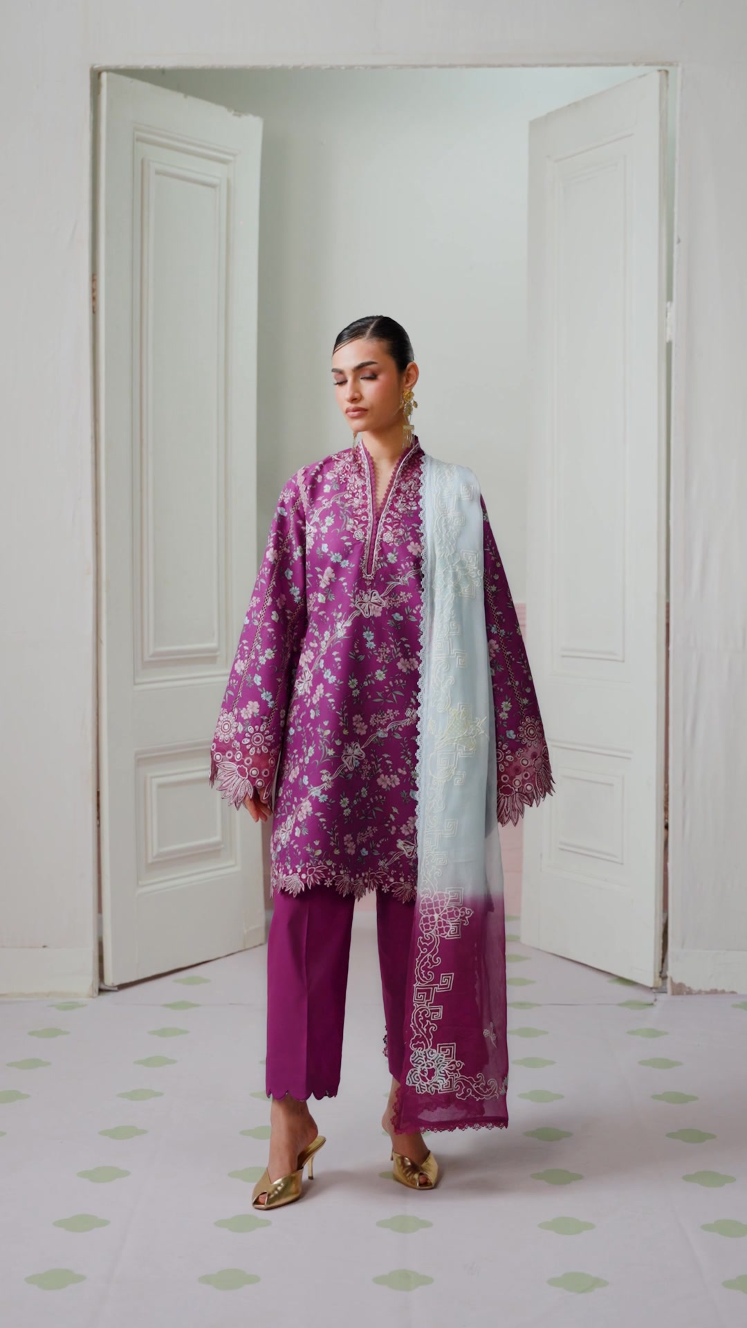 Unstitched 6,690/- & Stitched 11,690/