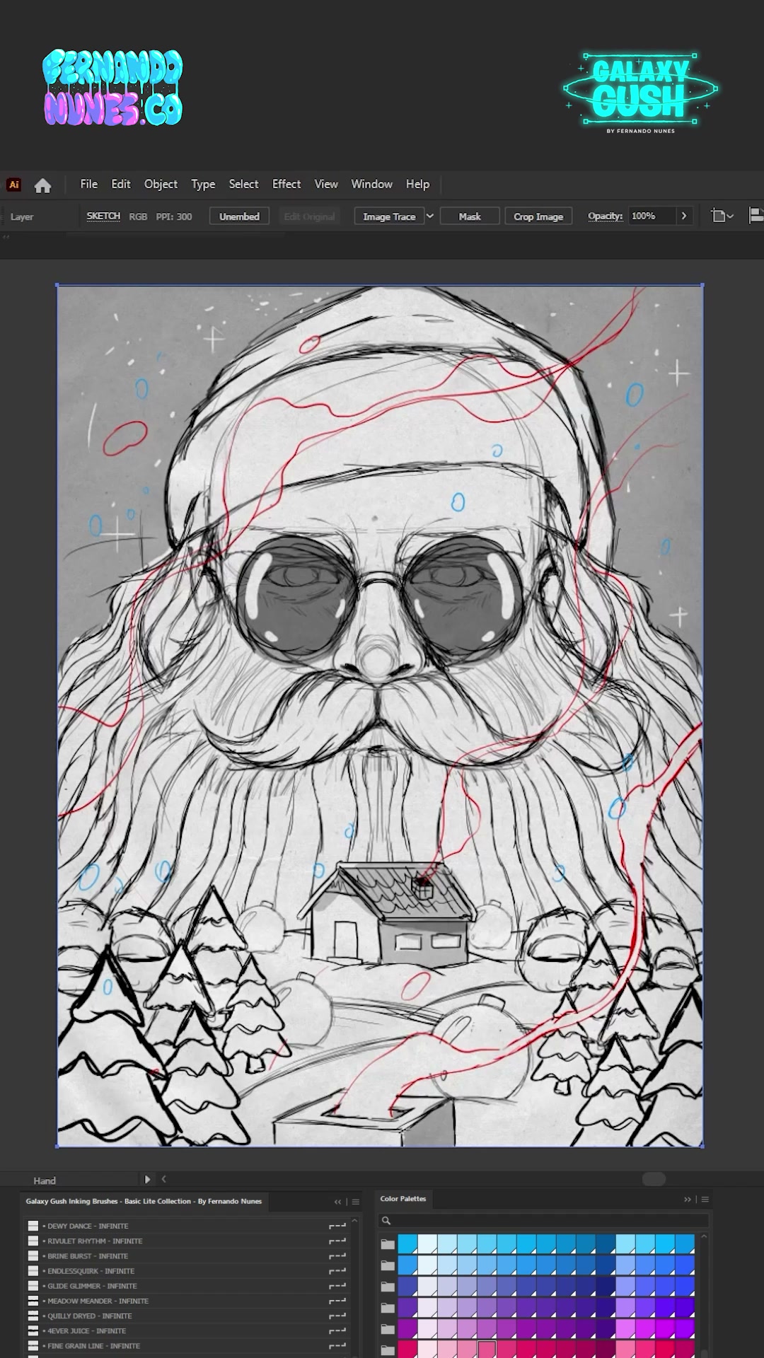 Galaxy Gush Bundle for Adobe Illustrator