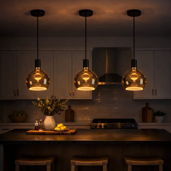 Roma Smoked Glass Pendant