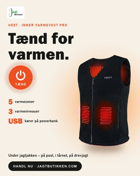 5 varmezoner · 3 varmeniveauer