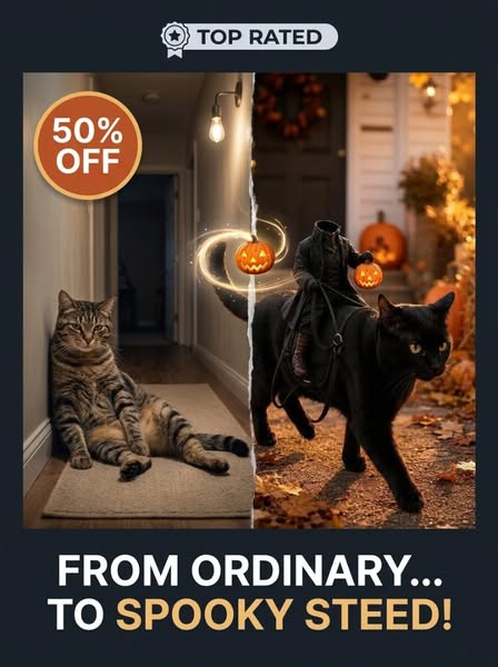 Headless Horseman Cat Costume