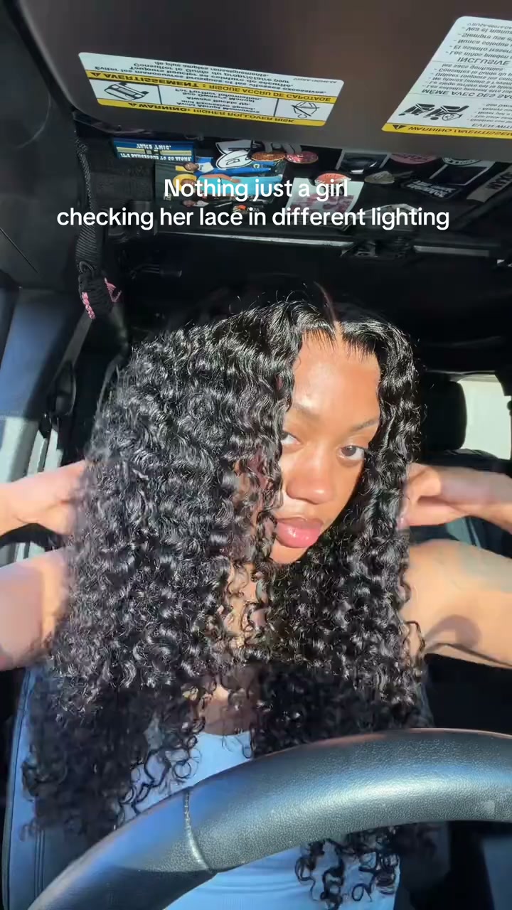 Water Wave Wig Pre Bleached Knots 13x4 13x6 HD Lace Frontal Wig With Elastic Drawstring Wear Go Wig