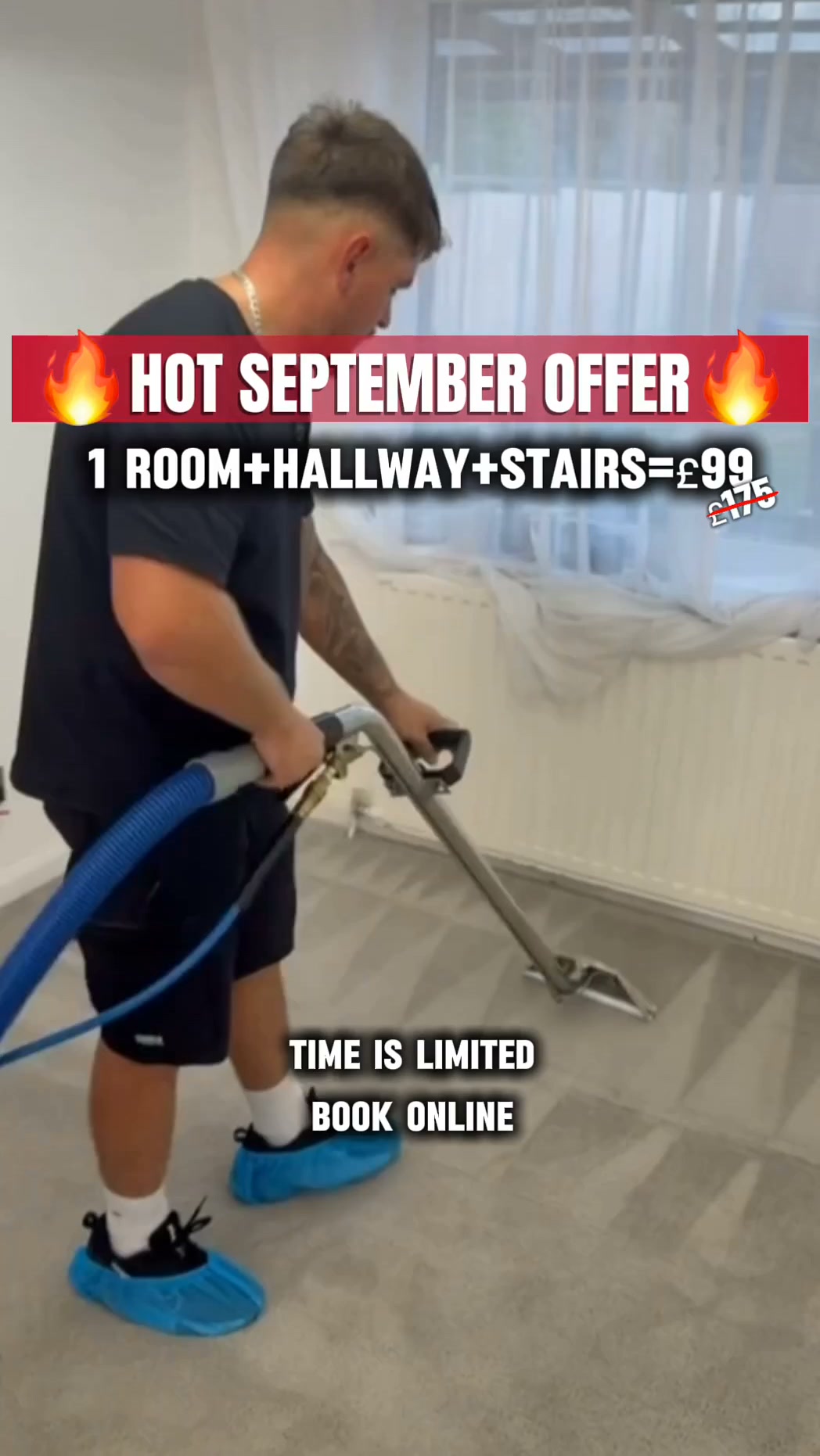 £99 — 1 ROOM + HALLWAY + STAIRS | SEPTEMBER OFFER