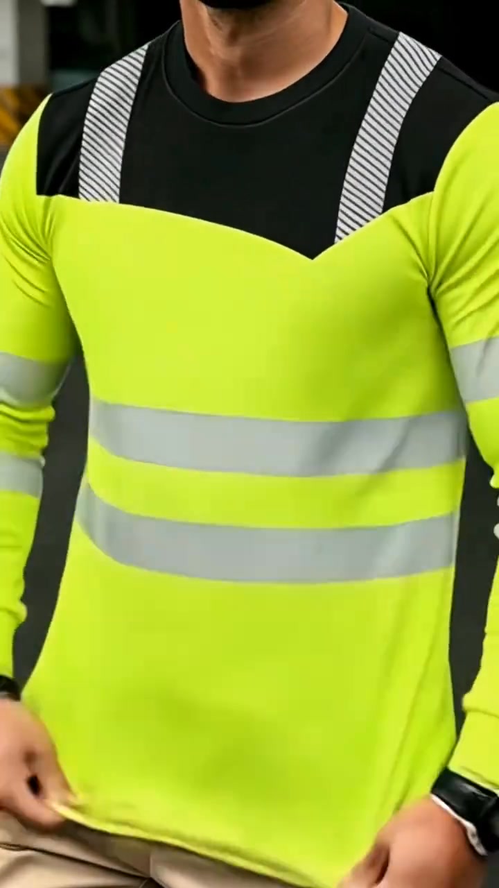 Men’s 3D Printed Active Shirt – High-Visibility, Breathable, Athletic Fit