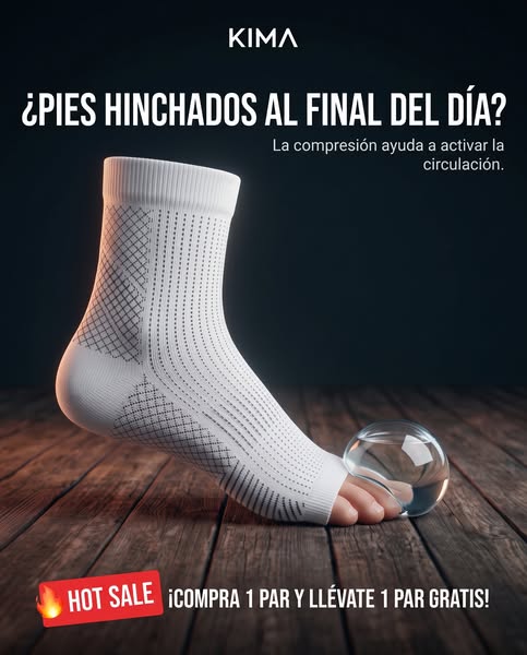 ¿Pies hinchados al final del día?