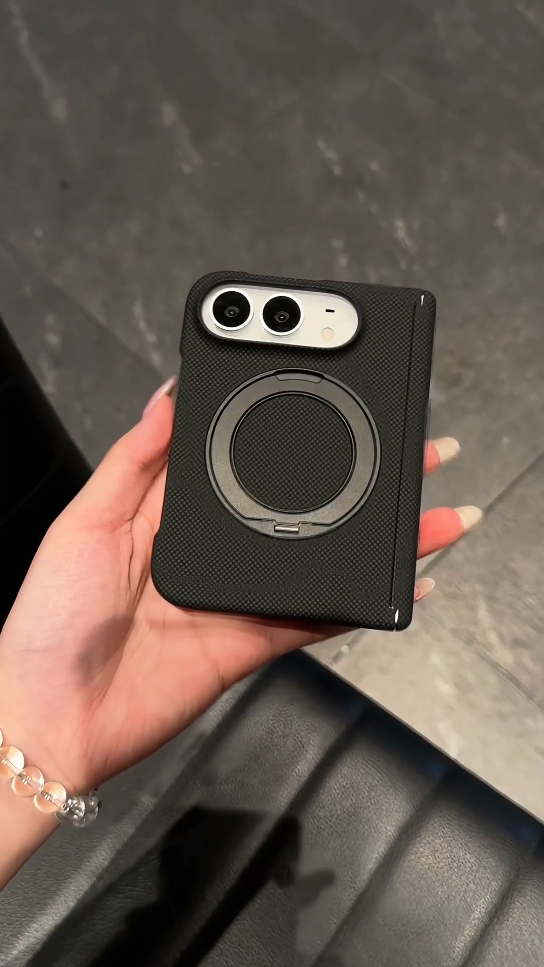 iPhone Duo Carbon Fiber Texture Magsafe Case