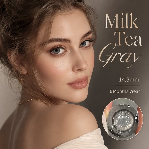 Milk Tea Gray 14.5mm Contact Lenses