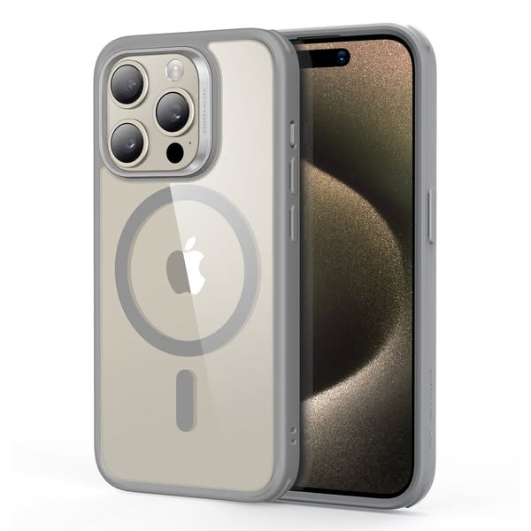 iPhone 14 Pro Classic Hybrid Case (HaloLock) - Clear Black