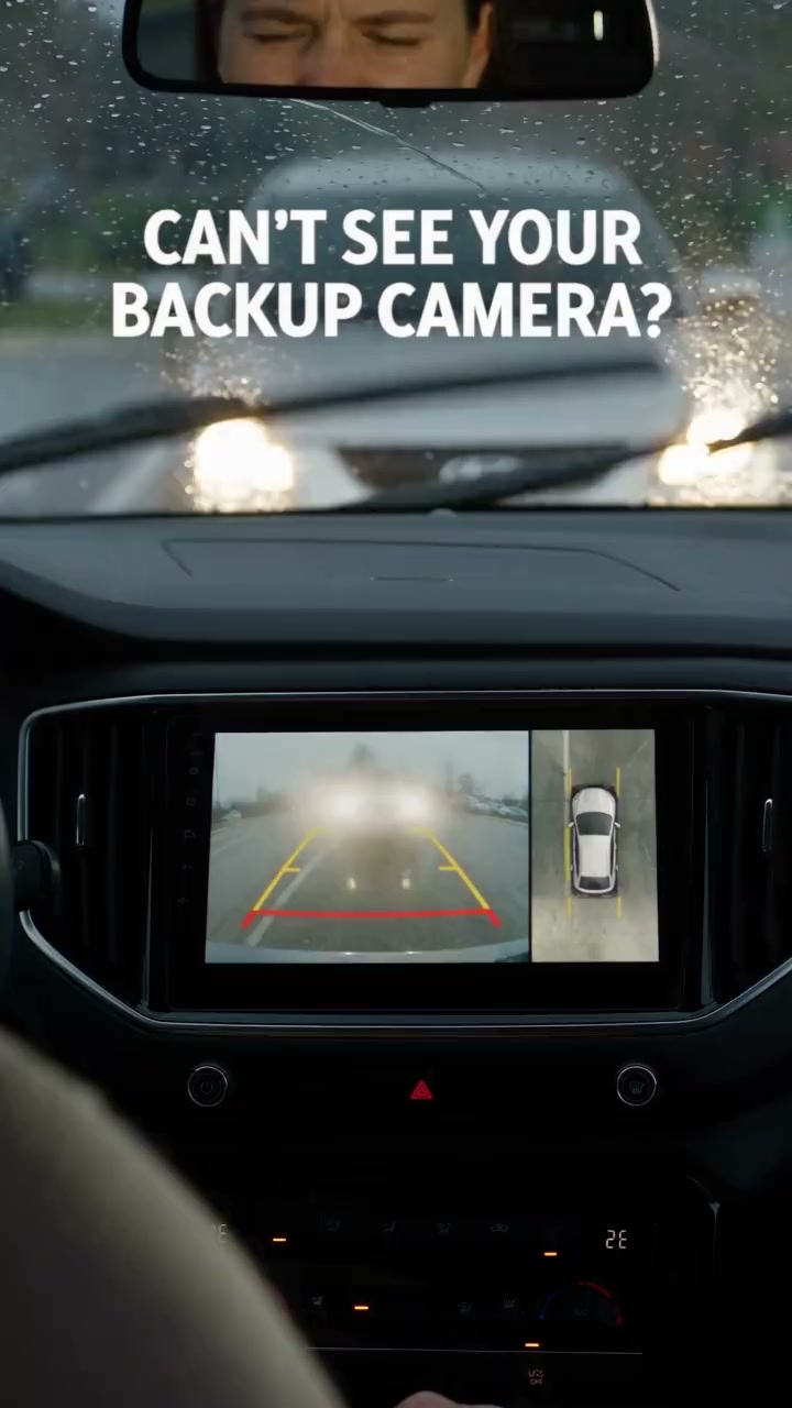 Car Camera Rain Shield – Rear & Side Lens Sun Visor Cover
