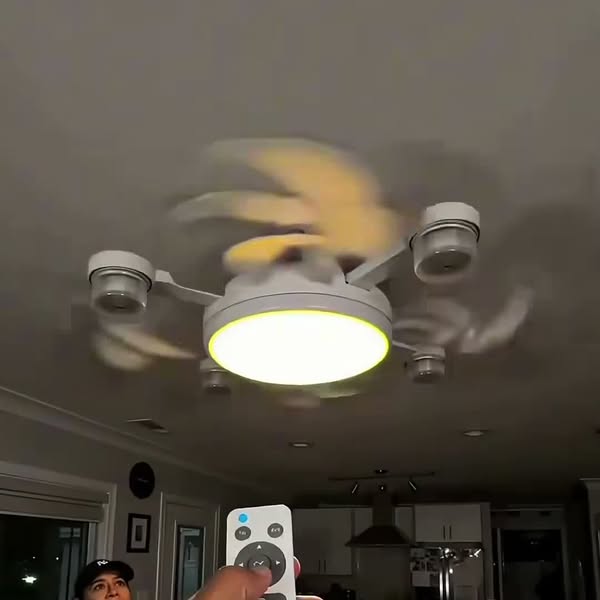 Ventilateur Plafond LED Pliable