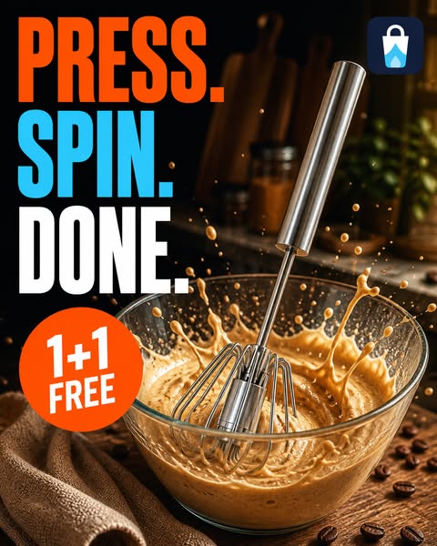 PRESS. SPIN. DONE. - 1+1 FREE