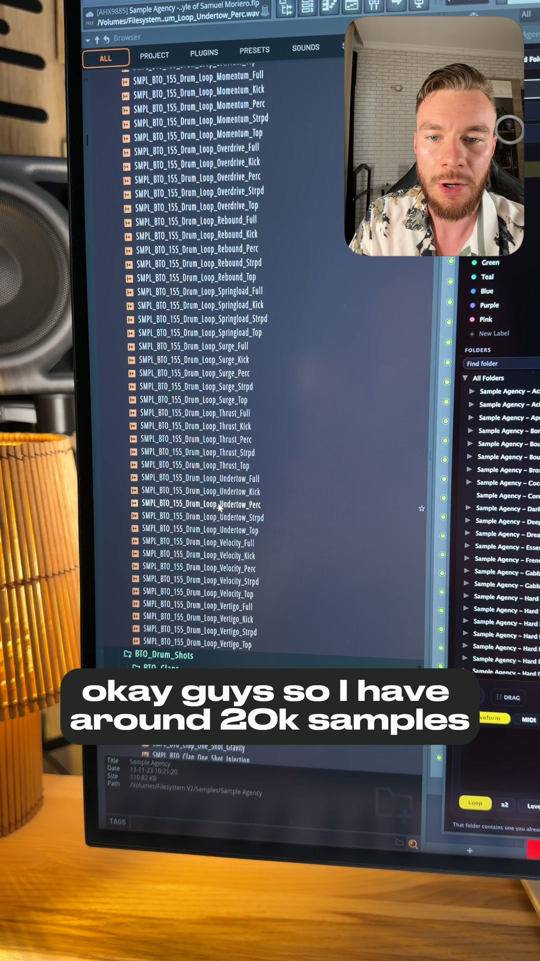 Find any sample in seconds