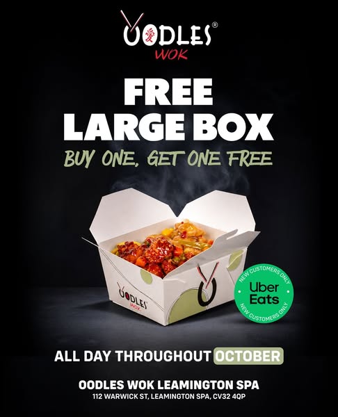Oodles Wok (Lemington Spa) Menu Deals & Prices - Royal Leamington Spa Delivery - Order with Uber Eats