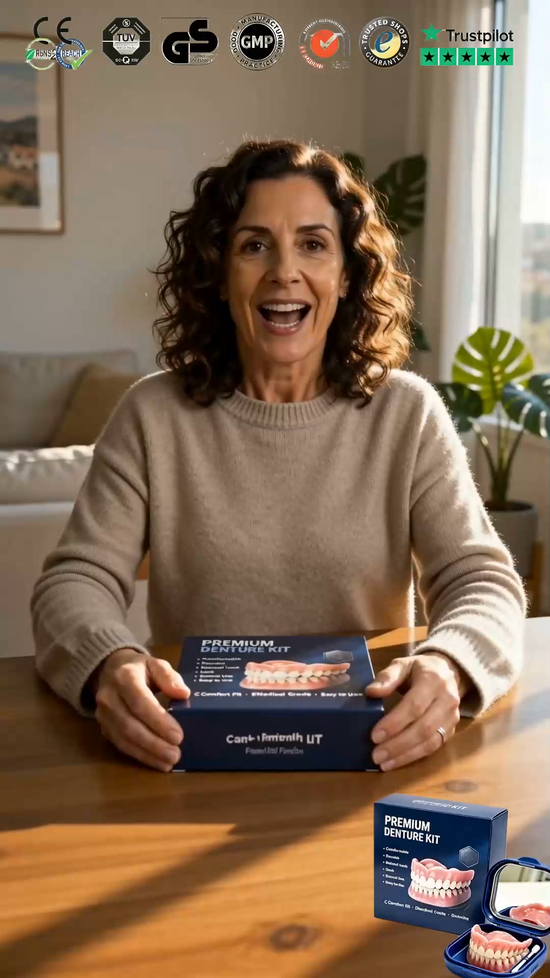 ¡Come, ríe y disfruta sin complejos: Sonrisa perfecta y natural desde casa!