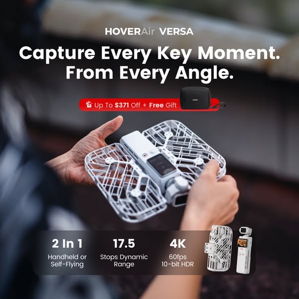 HOVERAir VERSA: This Pocket Camera Can Fly