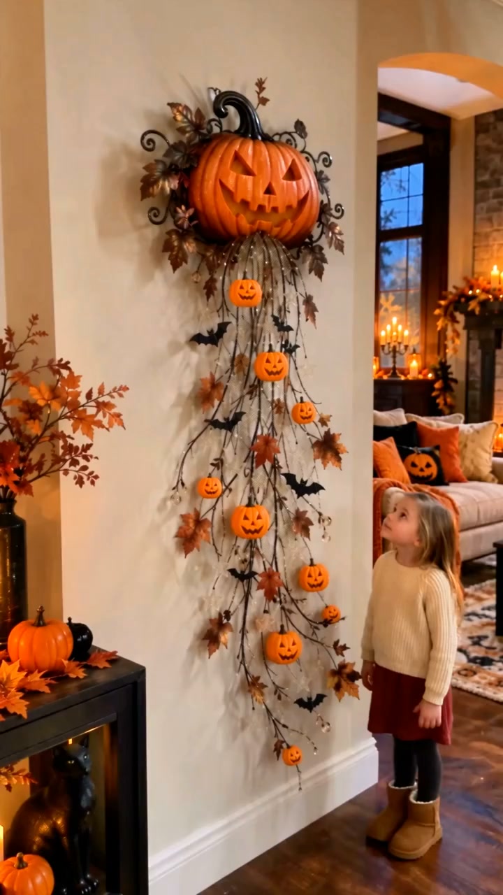 Stock limité – 60 % de réduction Collection élégante de lampes murales en cascade pour Halloween