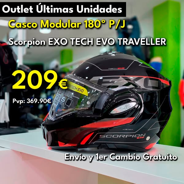 DESCUENTAZO DEL 43% Scorpion Exo Tech Evo Traveller 209€