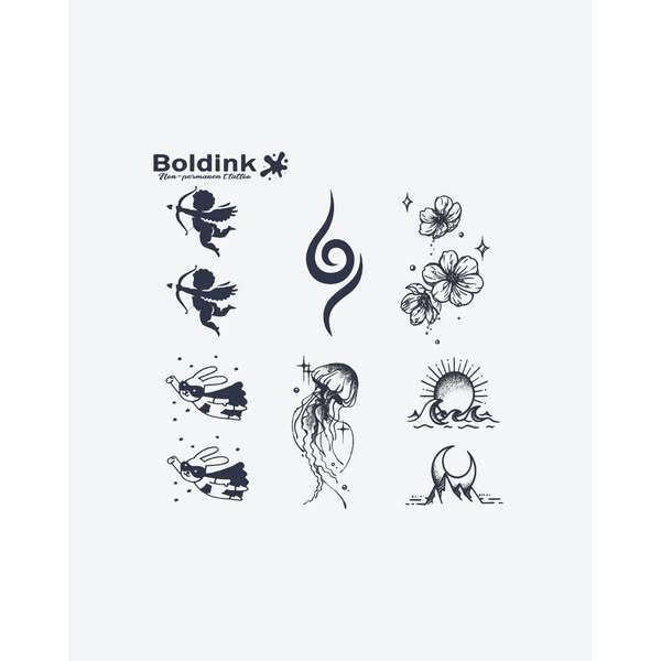 6 Sheets small tattoo Combination 9