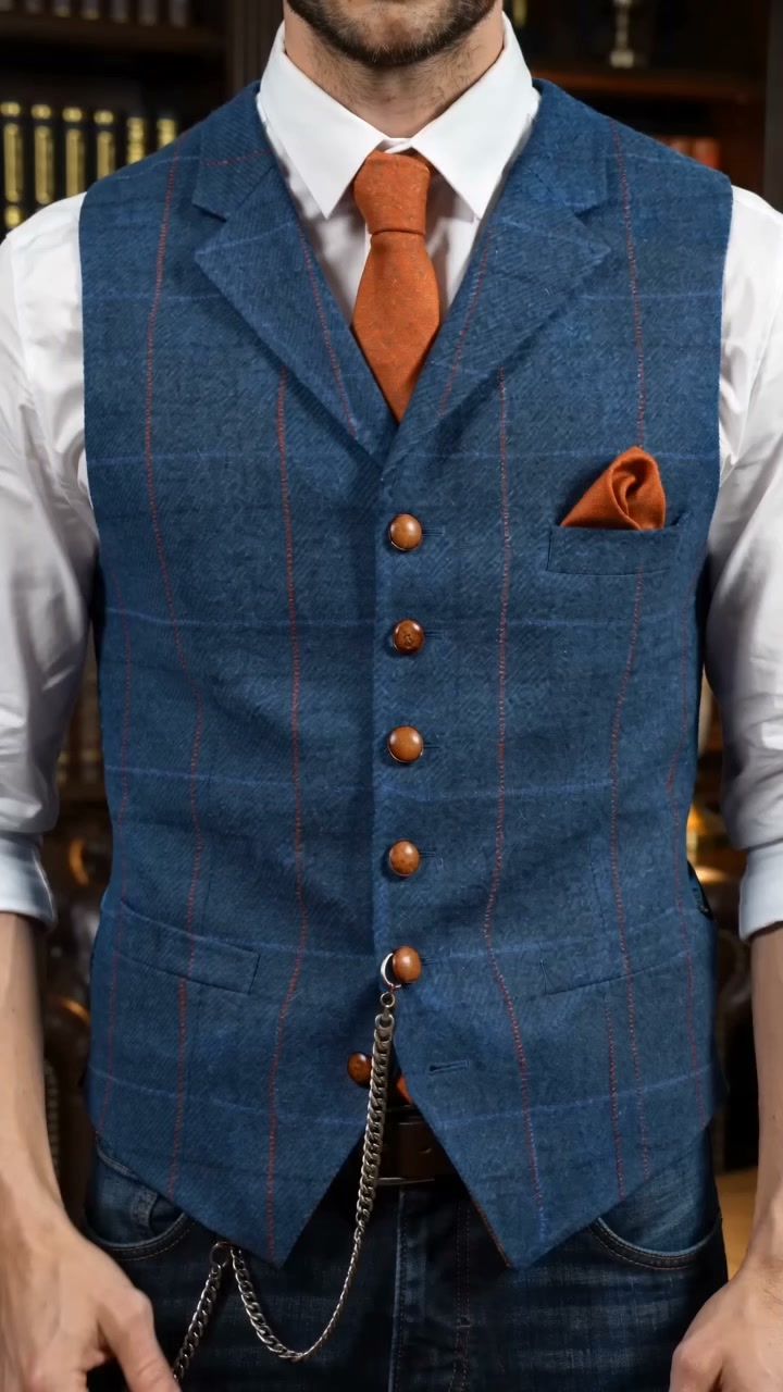 KZZ Classic Formal & Casual Sleeveless Waistcoat