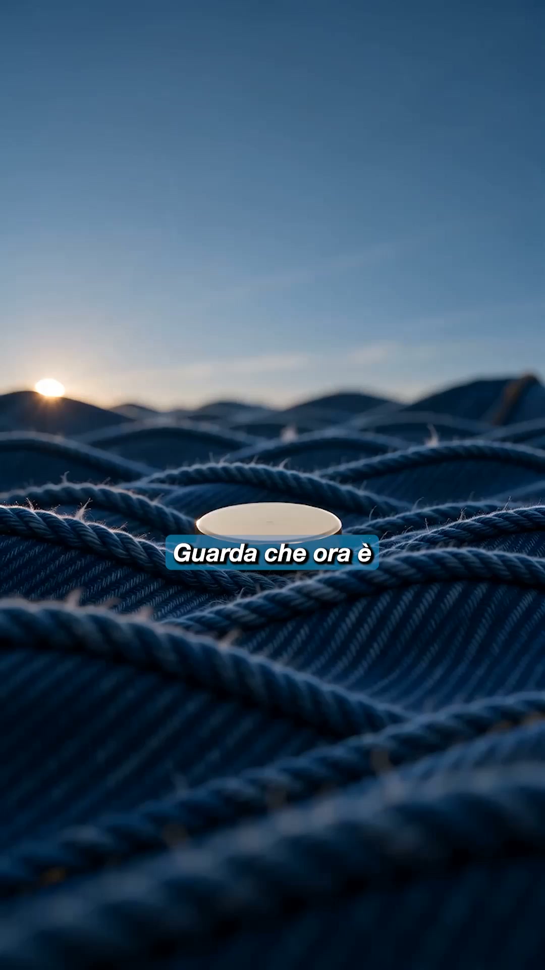 Guarda l'ora, non il piatto.