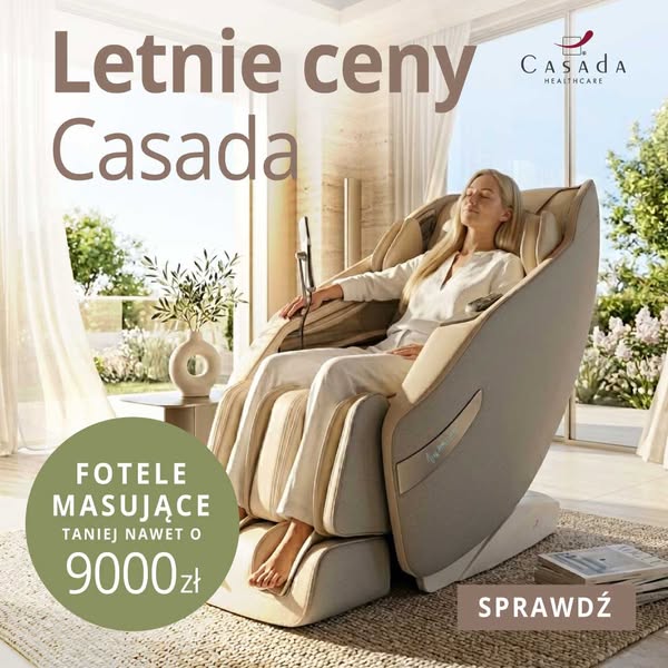 Fotele masujące tańsze nawet o 9000 zł!