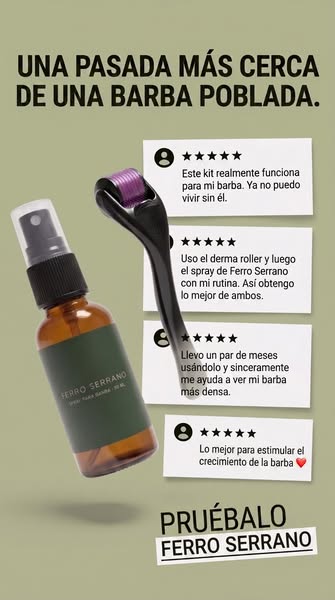 Kit Crecimiento de Barba Ferro Serrano