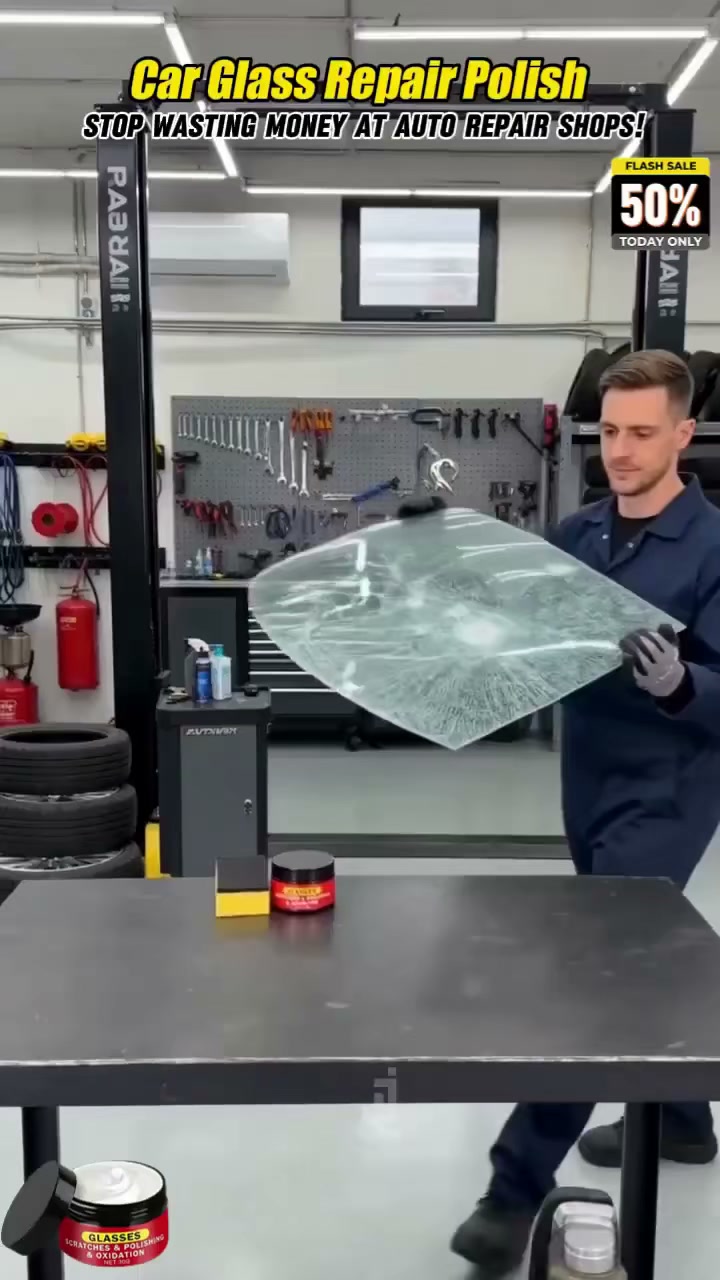 Professionelle Autoglas Polierpaste | Entfernt Kratzer & Blendreflexionen