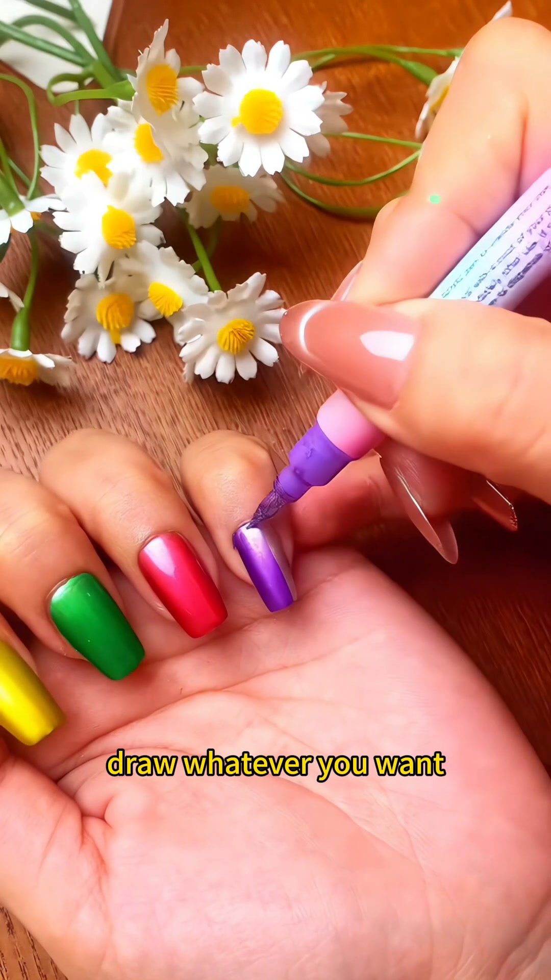 Only £7.99 Last Day Promotion!50K+ SOLD!Dual-Tip Nail Art Marker Pen Set Quick‑dry, no UV lamp. Fine & brush tips. 12/24 vibrant colo