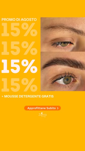 Sopracciglia folte e naturali