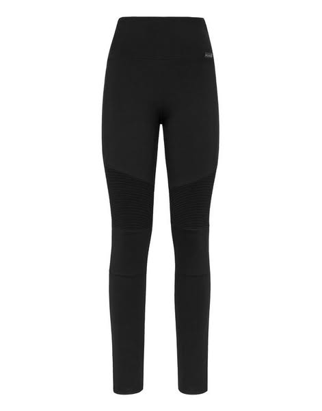 Philipp Plein - Leginsy Z Logo - Rozmiar S (36) - Czarny - Catwalk