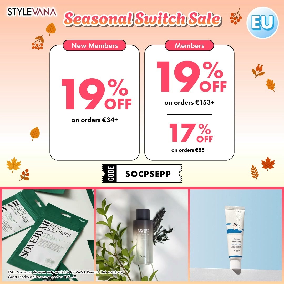 Use [𝐒𝐎𝐂𝐏𝐒𝐄𝐏𝐏] for 𝐄𝐗𝐓𝐑𝐀 𝟐𝟎% on Suncare items + 𝐄𝐗𝐓𝐑𝐀 𝟏𝟗% on the rest items!