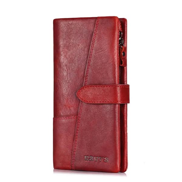 Foldover Leather Wallet – RFID Coin & Card Purse