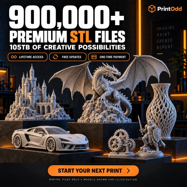 900,000+ STL Files. One Purchase.