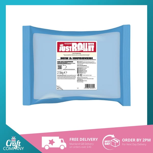 Renshaw Ivory 'Just Roll With It' Fondant Icing - 2.5kg, Baking and Cake Decorating | Craft Company