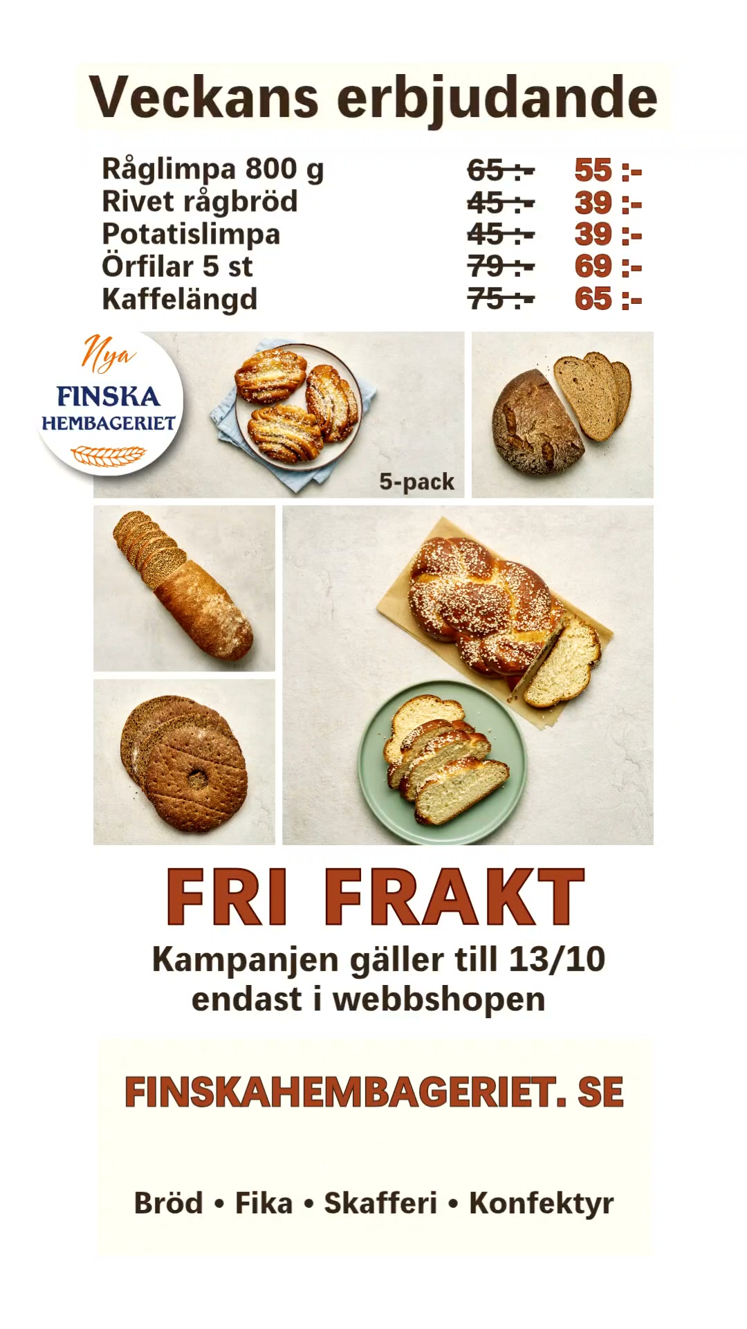 Anúncio de Nya Finska Hembageriet