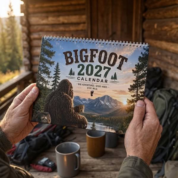 Bigfoot 2027 Calendar - Funny Sasquatch Wall Calendar