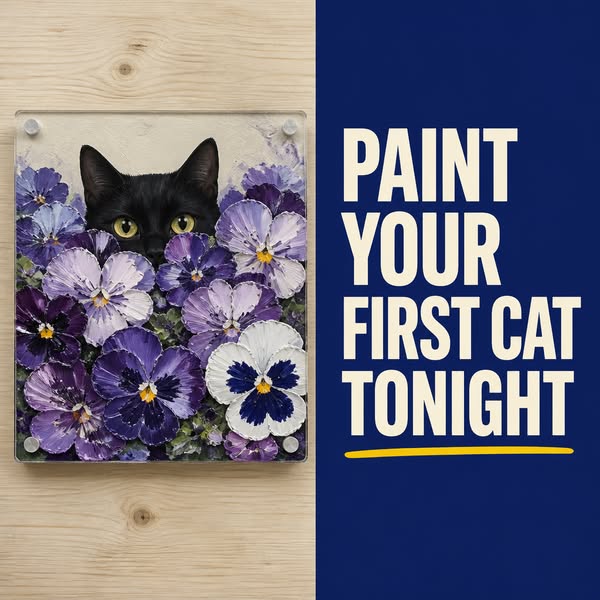 Learn The Modern Art Of Painting Dreamy Acrylic Cats