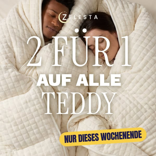 Nicht verpassen: 2 für 1 auf Teddy