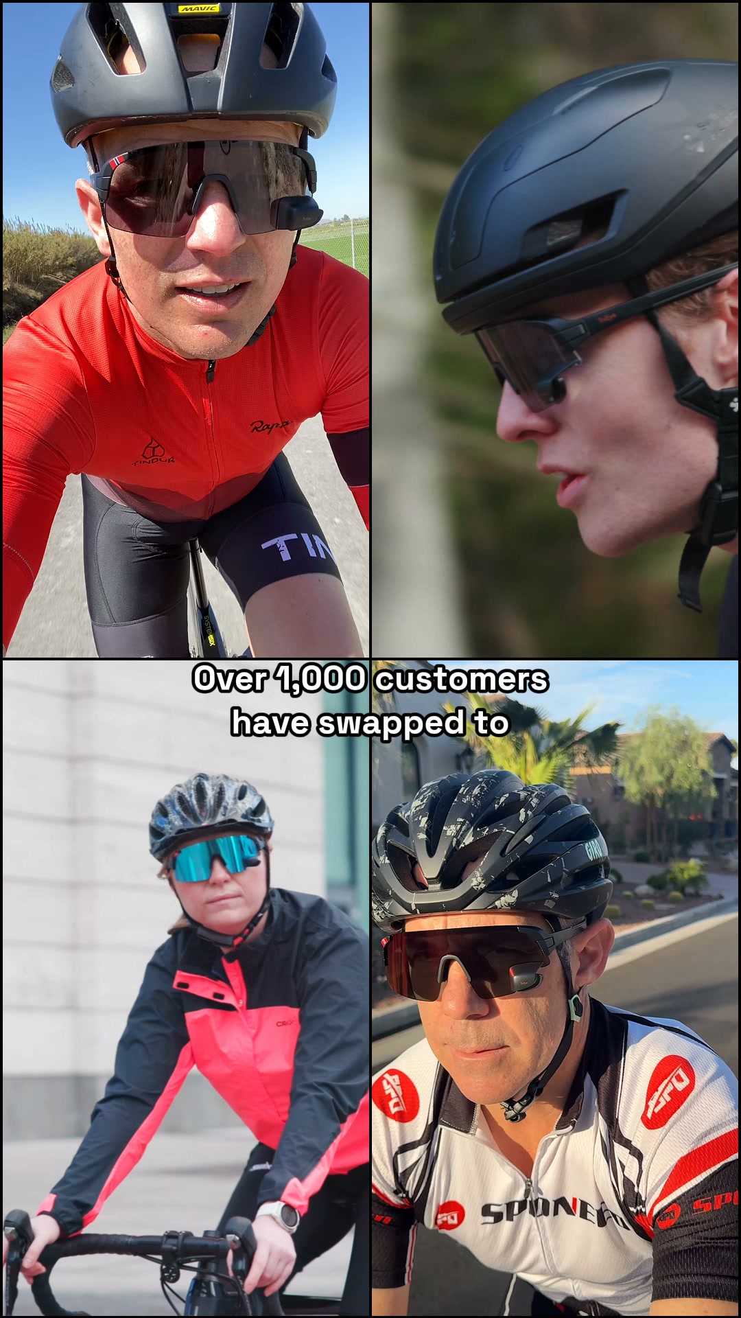Eyewear with integrated rearview mirror