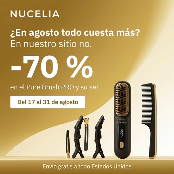 Del 17 al 31 de agosto: -70 %