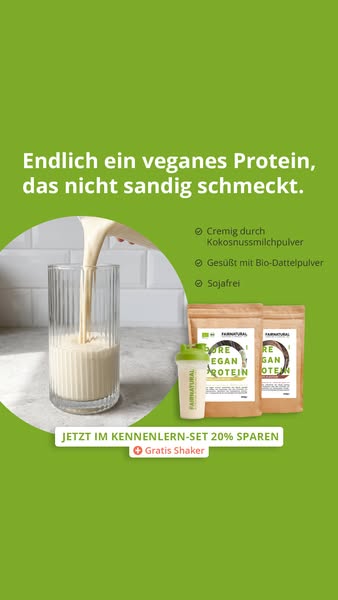 Bio Vegan Protein. Ohne Schnickschnack.