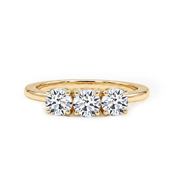 £397.99 | Lab Grown Diamond 3-Stone Ring 1.00 ct SGL Certified (VS-G-H) Luxuriant Diamond Trilogy Ring