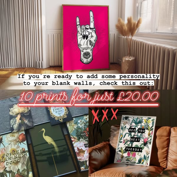 10 prints. £20. No need to choose