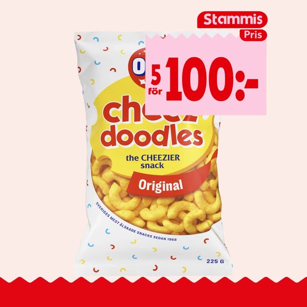 Cheezdoodles 225g OLW