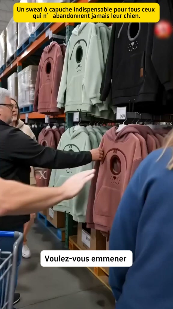 Livraison gratuite Sweat à capuche douillet pour animaux – avec poche intégrée pour chats et petits chiens