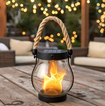Realistic Flame. No Fire. No Wires.