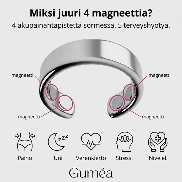 4 magneettia, 5 hyötyä