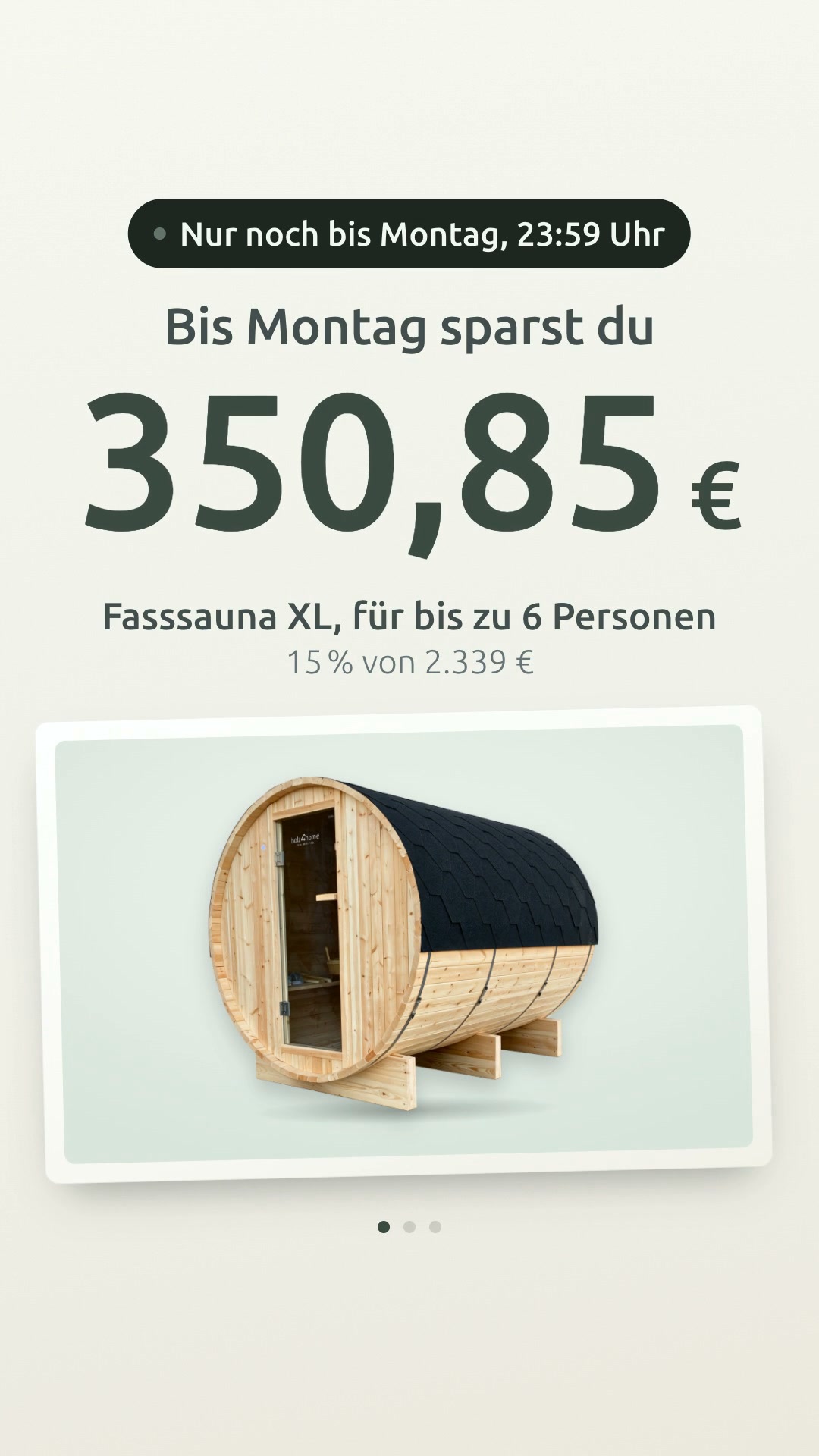 Bis zu 350,85 € sparen – nur bis Montag